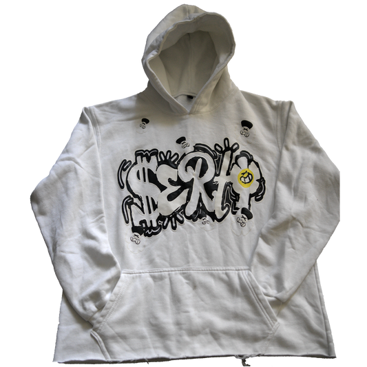 White Serti hoodie