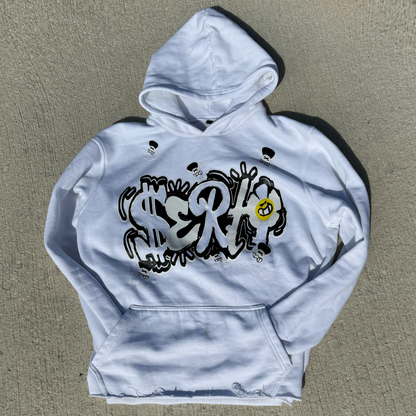 White Serti hoodie